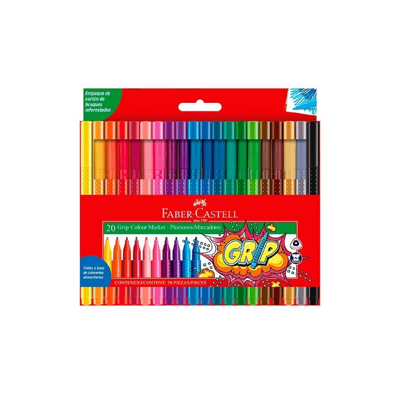 PLUMON GRIP COLOUR MARKER 20PZ