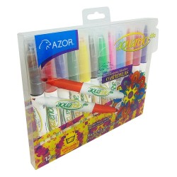 PLUMON AQUARELO DUO 12 PZS