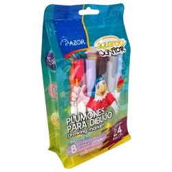 PLUMON AQUARELO JUNIOR 24 PIEZAS