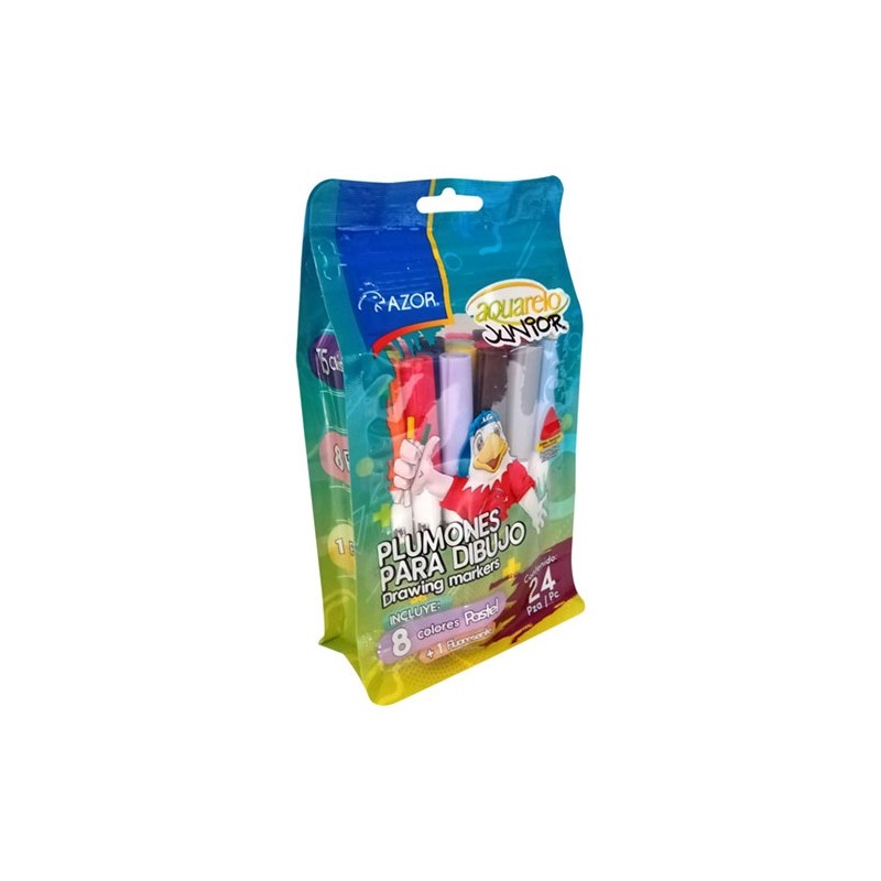 PLUMON AQUARELO JUNIOR 24 PIEZAS