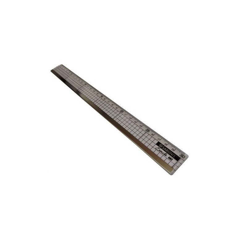 REGLA CON BORDE METALICO 30CM