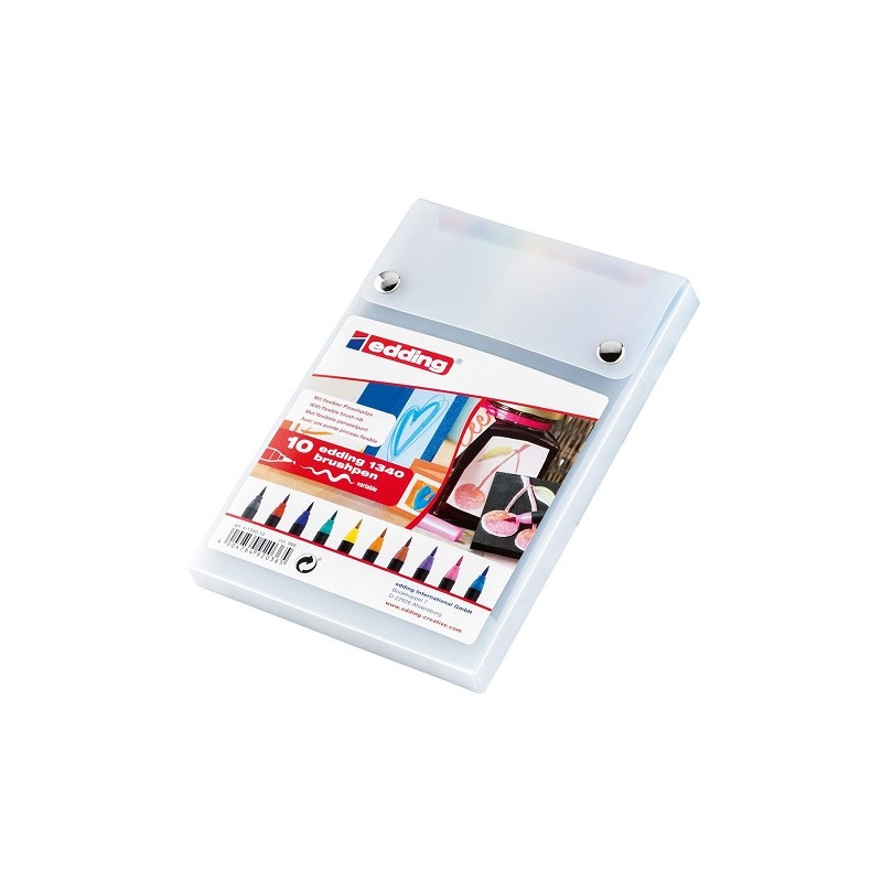 ROTULADOR BRUSH PEN P.PINCEL FLEXIBLE C/10 COLORES