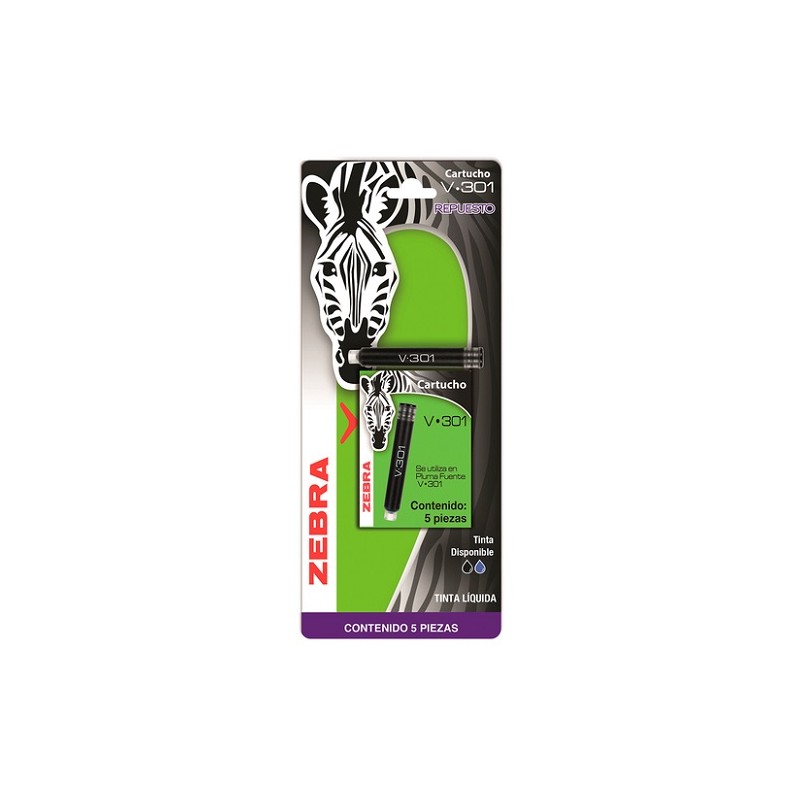 REPUESTO PARA BOLIGRAFO CARTUCHO V-301 C/5PZ