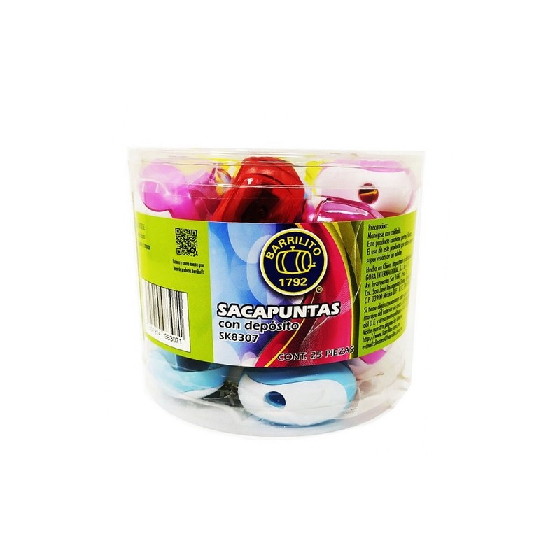 SACAPUNTAS C/ DEPOSITO 25 PZS