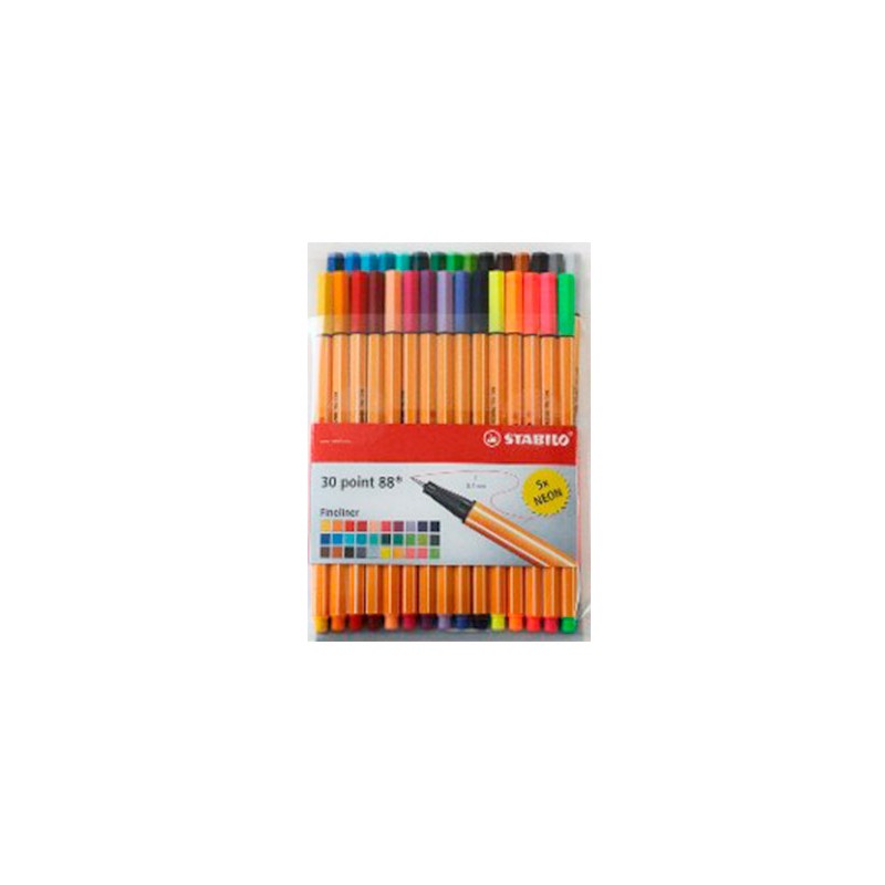 ROTULADOR POINT 88 NEON ROLLER 30 PZS