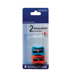 SACAPUNTAS DE PLASTICO 2PZ