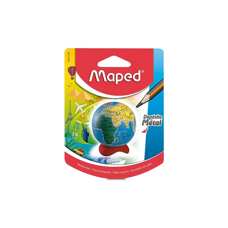 SACAPUNTAS GLOBO TERRAQUEO