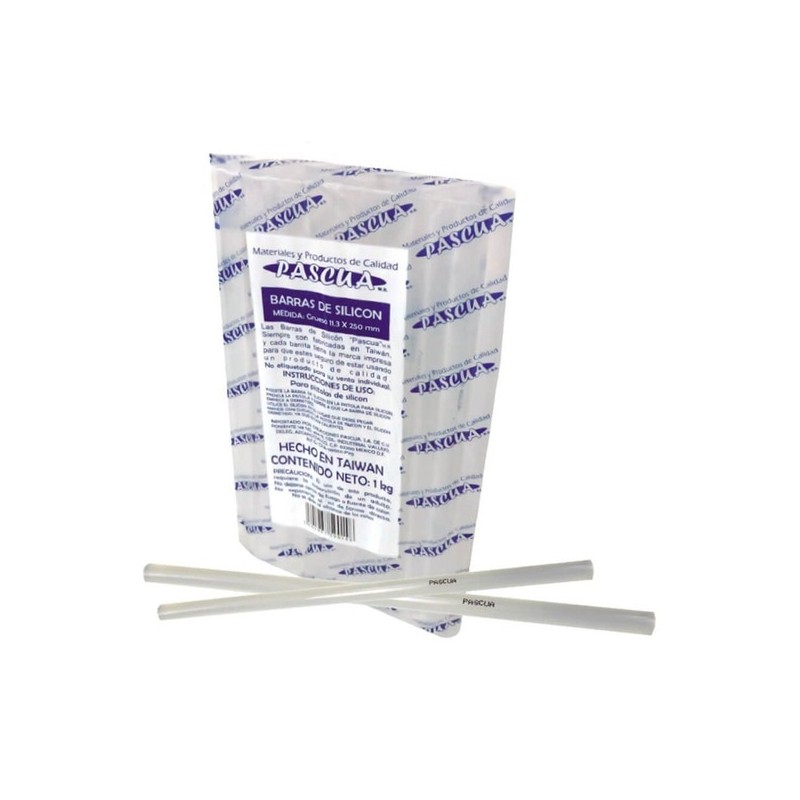 SILICON EN BARRA DELGADO TRANSPARENTE 1KG