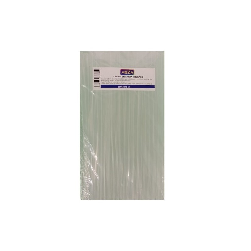 SILICON EN BARRA TRANSPARENTE DELGADO 1KG