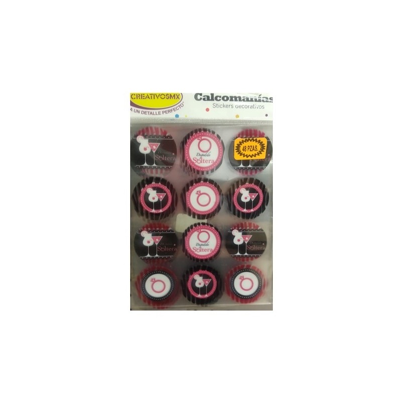 STICKER DESPEDIDA DE SOLTERA C/48