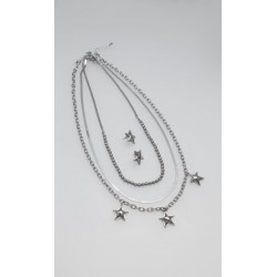 Set Collar y Aretes Estrella