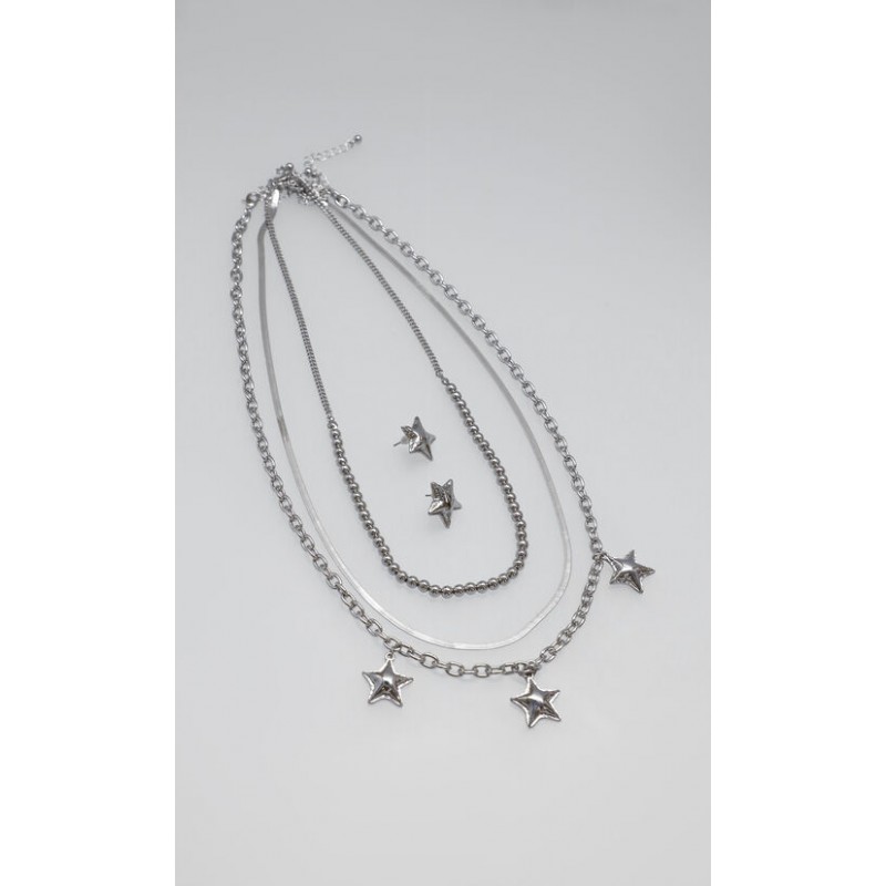 Set Collar y Aretes Estrella