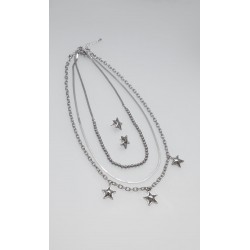 Set Collar y Aretes Estrella