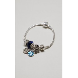 Pulsera Plateada Charms
