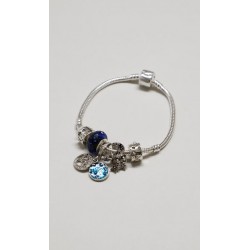 Pulsera Plateada Charms