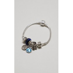 Pulsera Plateada Charms