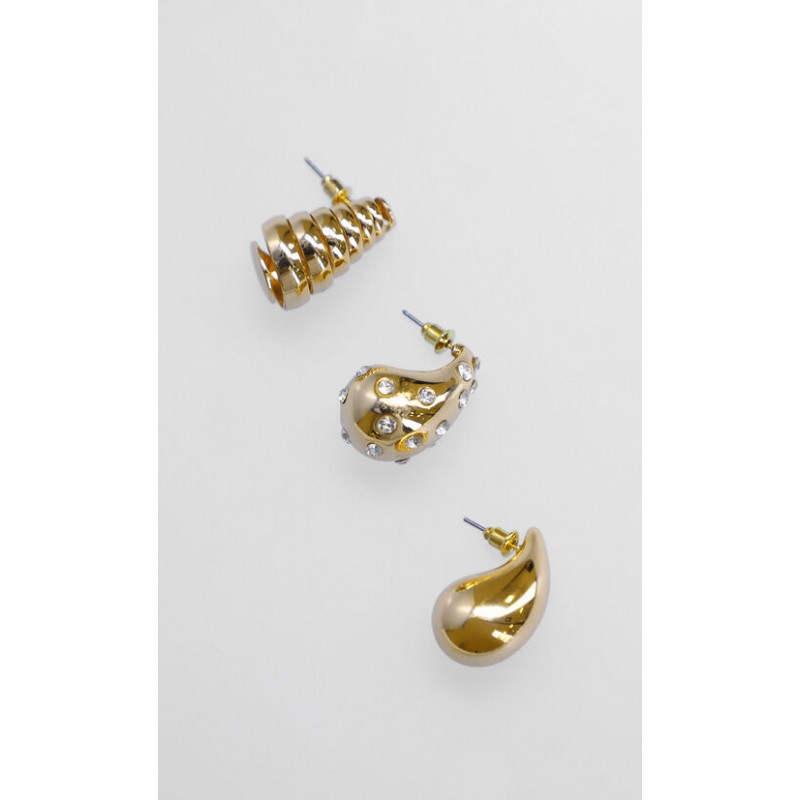 Set Aretes Plateados