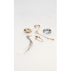 Set Aretes Plateados