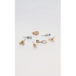 Set Aretes Plateados