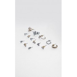 Set Aretes Plateados