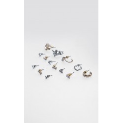 Set Aretes Plateados