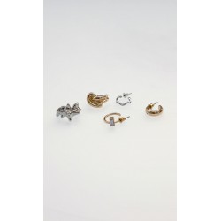 Set Aretes Plateados