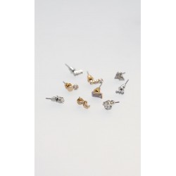 Set Aretes Plateados