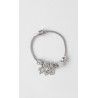 Pulseras Charms Plateada