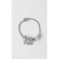 Pulseras Charms Plateada