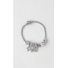 Pulseras Charms Plateada
