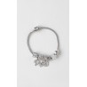 Pulseras Charms Plateada