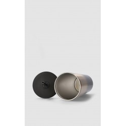 Vaso Con Popote Plateado