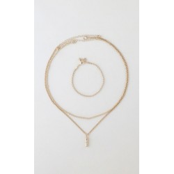 Collar Multicadena Con Dije