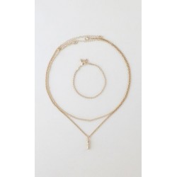 Collar Multicadena Con Dije