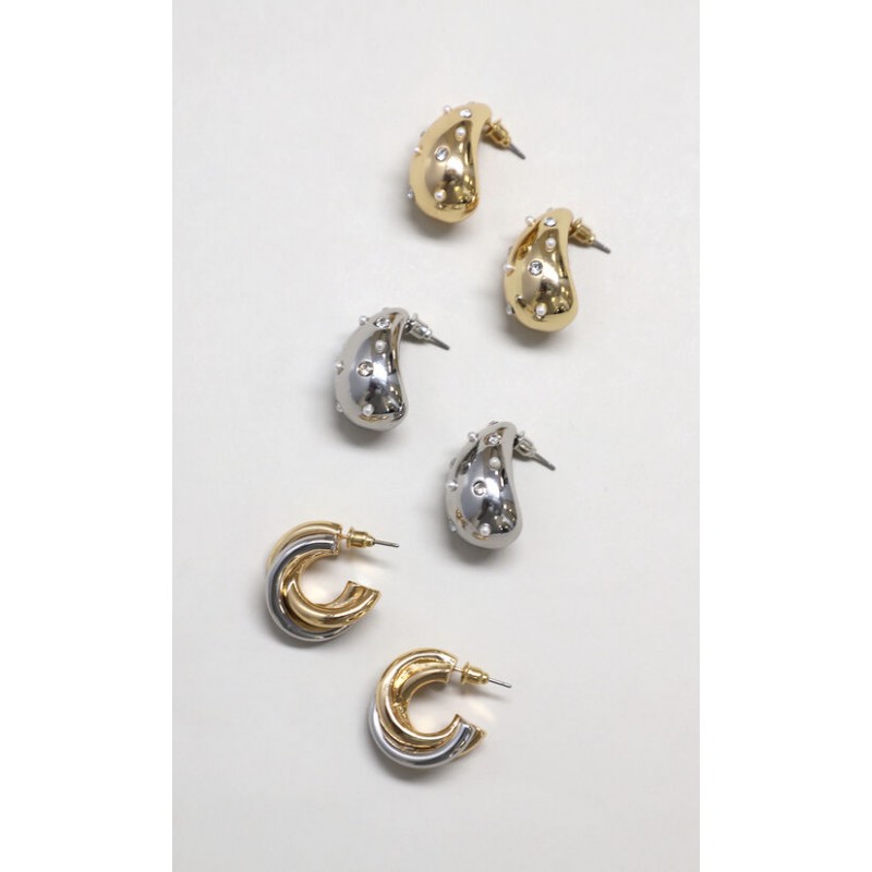 Set Aretes Dorados