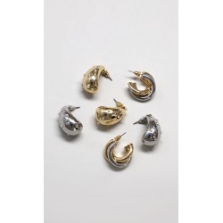 Set Aretes Dorados