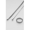 Set Collar Y Anillo Plateado