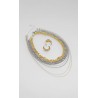 Collar Multicadena Y Aretes