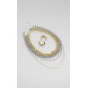Collar Multicadena Y Aretes