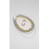 Collar Multicadena Y Aretes