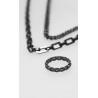 Set Collar Y Anillo Negro