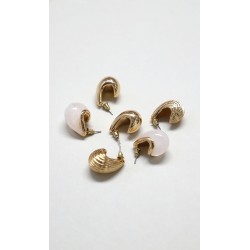 Set Aretes Gota Dorados