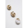 Set Aretes Gota Dorados