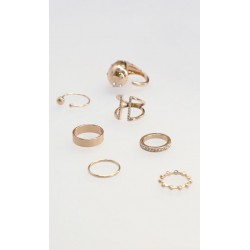 Set Anillos Dorado