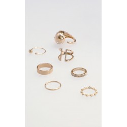 Set Anillos Dorado