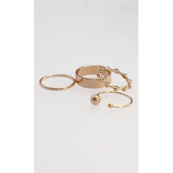 Set Anillos Dorado