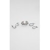 Set Aretes Plateados