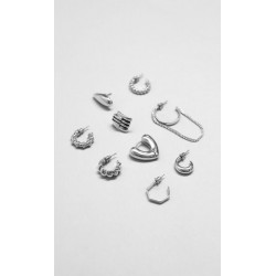 Set Aretes Plateados