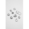 Set Aretes Plateados