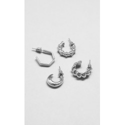 Set Aretes Plateados